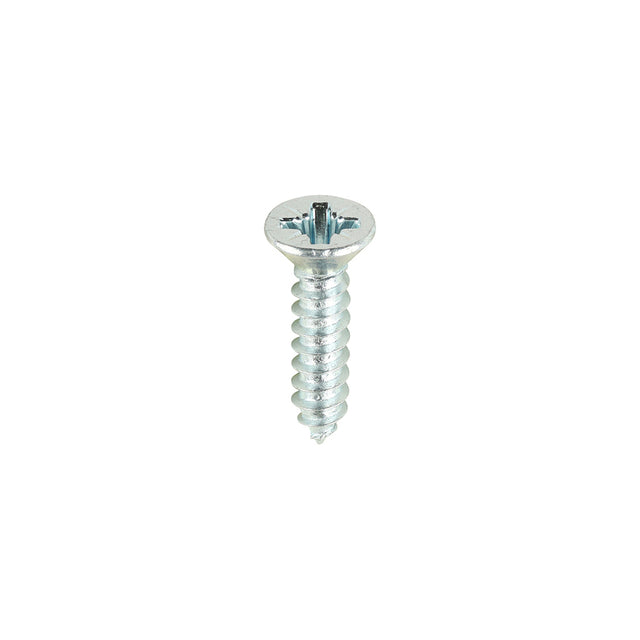 This is an image of Timco - Metal Tapping Screws - PZ - Countersunk - Self-Tapping - Zinc 6 x 5/8" - (200 PCS Box) 00658CCAZS