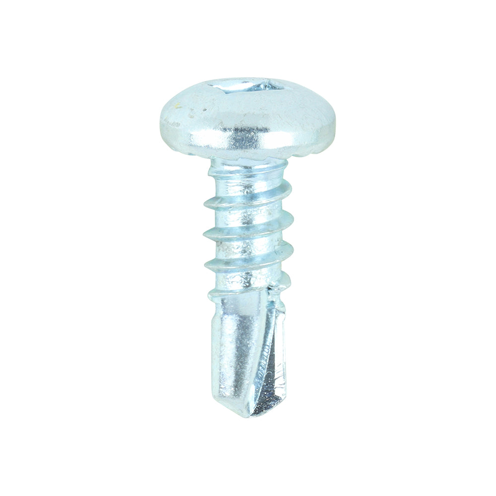 This is an image of Timco - Metal Construction Sheet & Stud Screws - SQ - Pan - Self-Drilling - Zinc 8 x 1/2" - (1000 PCS Box) 00812SPSD