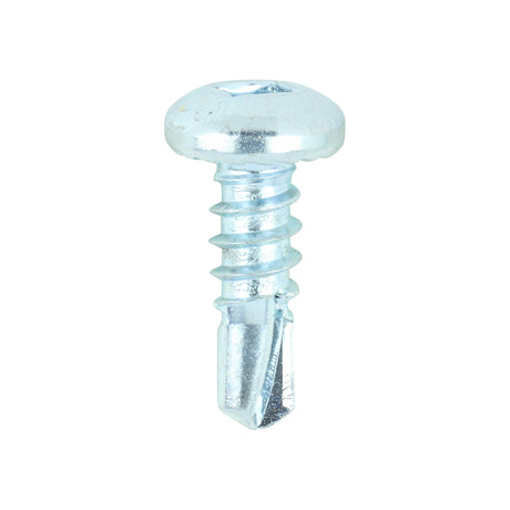 This is an image of Timco - Metal Construction Sheet & Stud Screws - SQ - Pan - Self-Drilling - Zinc 8 x 1/2" - (1000 PCS Box) 00812SPSD