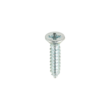 This is an image of Timco - Self-Tapping Screws - PZ - Countersunk - Zinc 8 x 3/4" - (200 PCS Box) 00834CCAZS