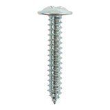 This is an image of Timco - Self-Tapping Screws - PZ - Flange Head - Zinc 8 x 3/4" - (14 PCS TIMpac) 00834CFAZP