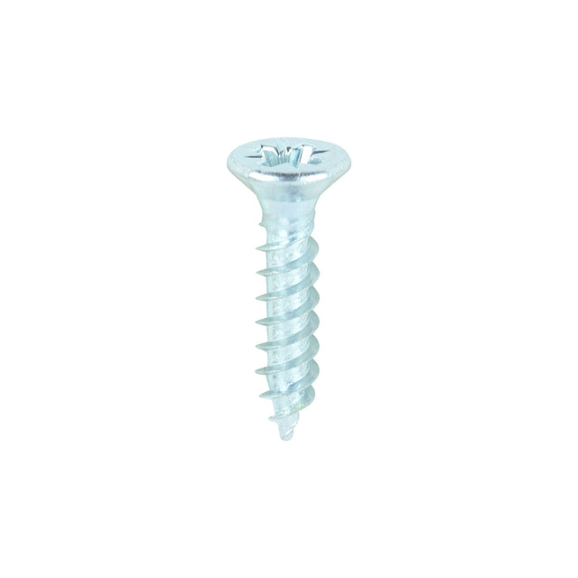 This is an image of Timco - Twin-Threaded Woodscrews - PZ - Double Countersunk - Zinc 8 x 3/4" - (200 PCS Box) 00834CWZ