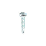 This is an image of Timco - Metal Construction Sheet & Stud Screws - PH - Pan - Self-Drilling - Zinc 8 x 3/4" - (1000 PCS Box) 00834PPSD