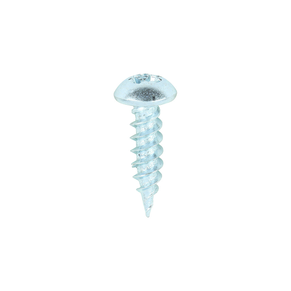 This is an image of Timco - Twin-Threaded Woodscrews - PZ - Round - Zinc 8 x 5/8" - (200 PCS Box) 00858CRWZ