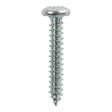 This is an image of Timco - Self-Tapping Screws - PZ - Pan - Zinc 10 x 1/2" - (10 PCS TIMpac) 01012CPAZP