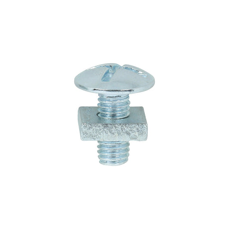 This is an image of Timco - Roofing Bolts with Square Nuts - Zinc M5 x 12mm - (200 PCS Box) 0512RB