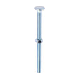 This is an image of Timco - Carriage Bolts & Hex Nuts - Zinc M6 x 100mm - (100 PCS Box) 06100CB