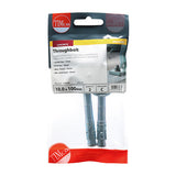 This is an image of Timco - Roofing Bolts & Square Nuts - Zinc M6 x 100mm - (2 PCS TIMpac) 06100RBP