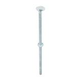 This is an image of Timco - Carriage Bolts & Hex Nuts - Zinc M6 x 150mm - (50 PCS Box) 06150CB