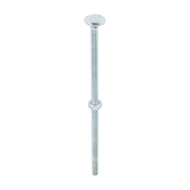 This is an image of Timco - Carriage Bolts & Hex Nuts - Zinc M6 x 150mm - (50 PCS Box) 06150CB
