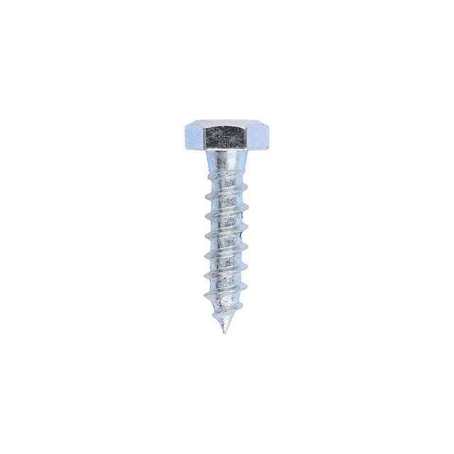 This is an image of Timco - Coach Screws - Hex - Zinc 6.0 x 25mm - (250 PCS Box) 0625CSC