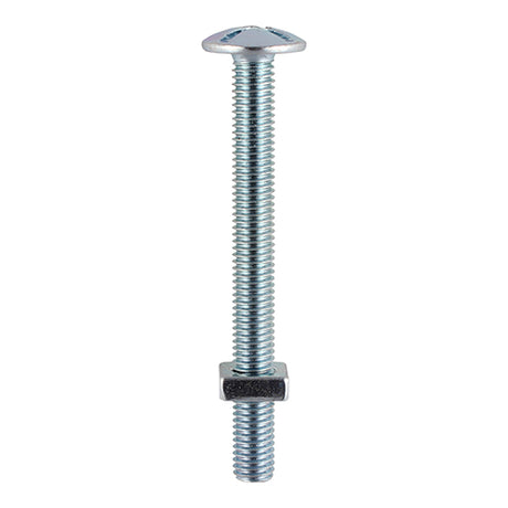 This is an image of Timco - Roofing Bolts with Square Nuts - Zinc M6 x 60mm - (100 PCS Box) 0660RB
