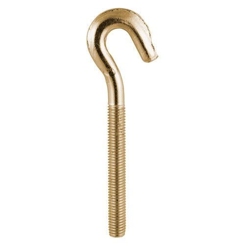 This is an image of Timco - Forged Hooks - Yellow M6 - (50 PCS Box) 06HOOK