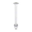 This is an image of Timco - Carriage Bolts Hex Nuts & Form A Washers - Dome - Exterior - Silver M8 x 100mm - (10 PCS TIMbag) 08100CBI