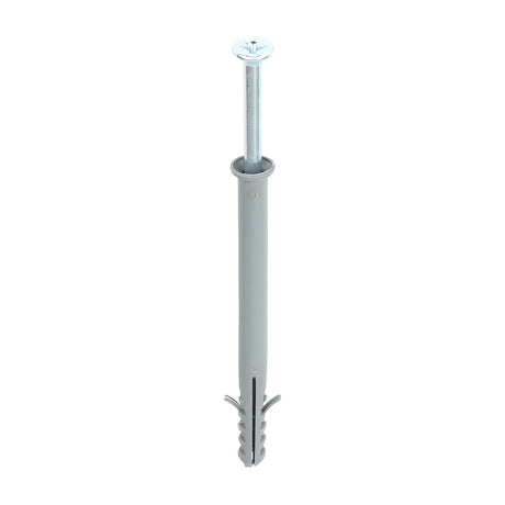 This is an image of Timco - Nylon Frame Fixing - PZ - Zinc 8.0 x 100mm - (100 PCS Box) 08100NFF