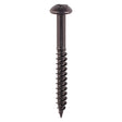 This is an image of Timco - Blackjax Screws - PZ - Round - Black 8 x 1 1/2" - (10 PCS TIMpac) 08112BJCP