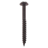 This is an image of Timco - Blackjax Screws - PZ - Round - Black 8 x 1 1/2" - (10 PCS TIMpac) 08112BJCP