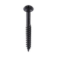 This is an image of Timco - Blackjax Woodscrews - PZ - Round - Black Organic 8 x 1 1/2" - (200 PCS Box) 08112BJC