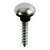 This is an image of Timco - Mirror Screws - Zinc - Chrome Dome 8 x 1 1/4" - (10 PCS TIMpac) 08114CMIRP