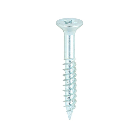 This is an image of Timco - Twin-Threaded Woodscrews - PZ - Double Countersunk - Zinc 8 x 1 1/4" - (200 PCS Box) 08114CWZ