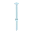 This is an image of Timco - Roofing Bolts with Square Nuts - Zinc M8 x 120mm - (50 PCS Box) 08120RB