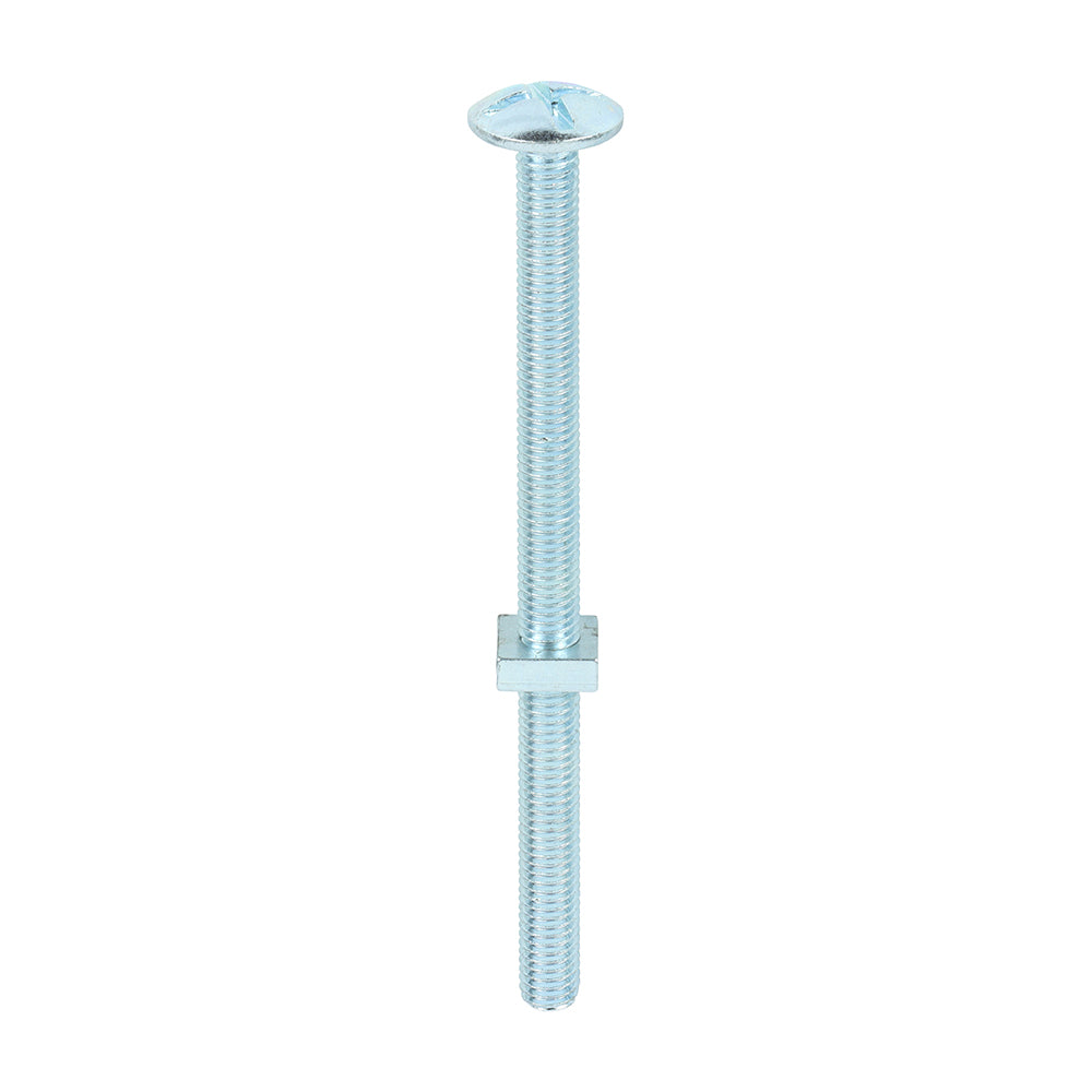 This is an image of Timco - Roofing Bolts with Square Nuts - Zinc M8 x 120mm - (50 PCS Box) 08120RB