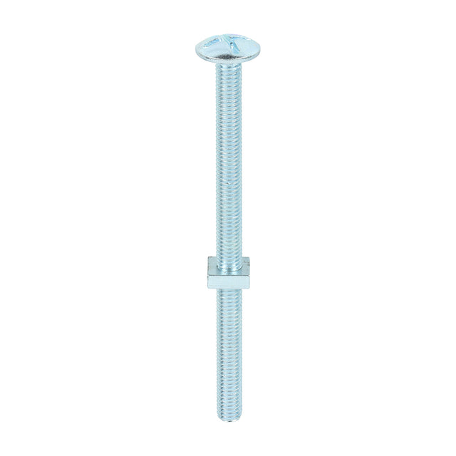This is an image of Timco - Roofing Bolts with Square Nuts - Zinc M8 x 120mm - (50 PCS Box) 08120RB