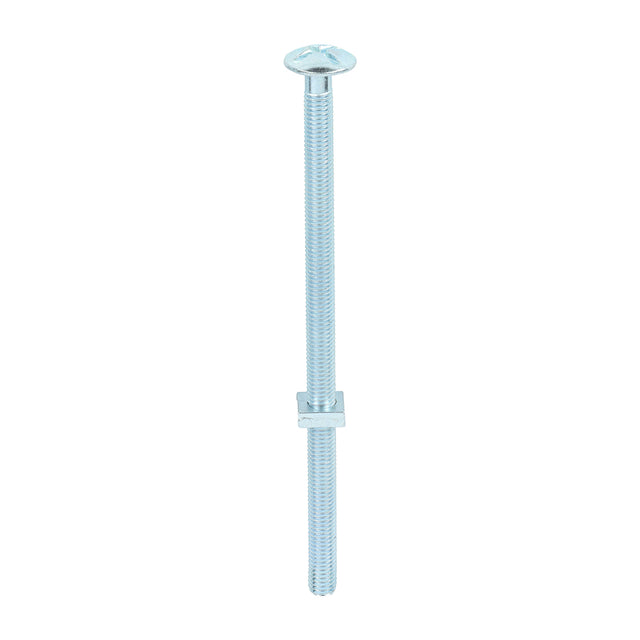 This is an image of Timco - Roofing Bolts with Square Nuts - Zinc M8 x 160mm - (50 PCS Box) 08160RB