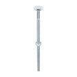 This is an image of Timco - Carriage Bolts & Hex Nuts - Zinc M8 x 180mm - (25 PCS Box) 08180CB