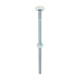 This is an image of Timco - Carriage Bolts & Hex Nuts - Zinc M8 x 180mm - (25 PCS Box) 08180CB