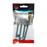 This is an image of Timco - Carriage Bolts & Hex Nuts - Zinc M8 x 75mm - (4 PCS TIMpac) 0875CBP