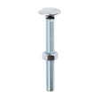 This is an image of Timco - Carriage Bolts & Hex Nuts - Zinc M8 x 75mm - (50 PCS Box) 0875CB