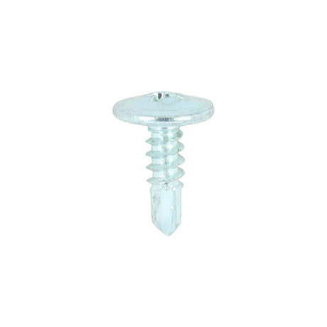 This is an image of Timco - Metal Construction Sheet & Framing Screws - PH - Wafer - Self-Drilling - Zinc 8 x 9/16" - (1000 PCS Box) 08916WHSD