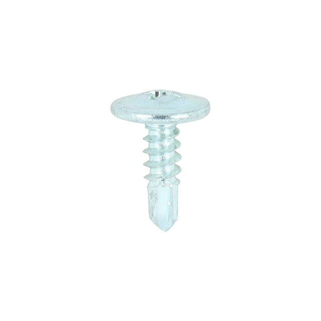 This is an image of Timco - Metal Construction Sheet & Framing Screws - PH - Wafer - Self-Drilling - Zinc 8 x 9/16" - (1000 PCS Box) 08916WHSD