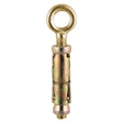 This is an image of Timco - Forged Eyes with Shield Anchors - Yellow M8 - (2 PCS TIMpac) 08EYEP