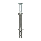 This is an image of Timco - Nylon Frame Fixing - PZ - Zinc 10.0 x 80mm - (100 PCS Box) 10080NFF