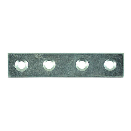 This is an image of Timco - Mending Plates - Zinc 100 x 16 (4 Pieces TIMpac) 100MPLP