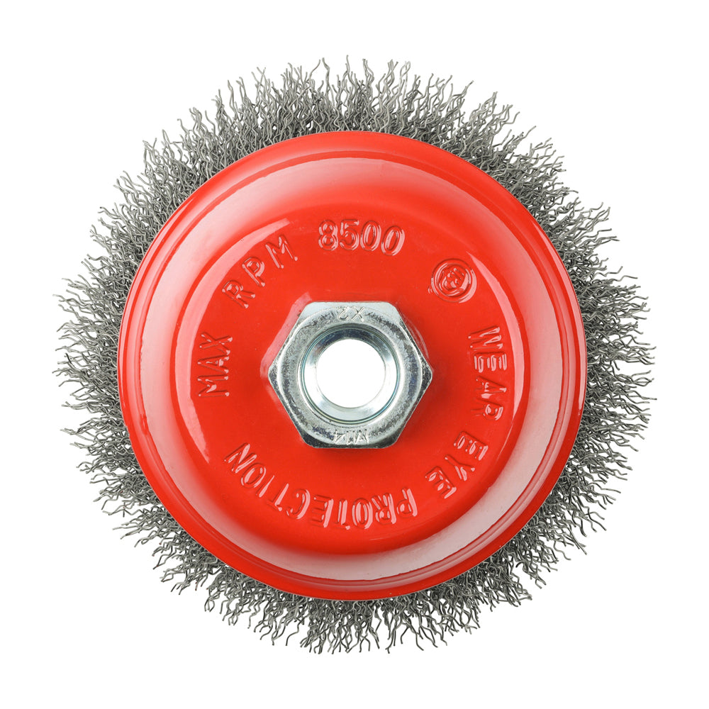 This is an image of Timco - Angle Grinder Cup Brush - Crimped Steel Wire 100mm (1 Each Box) 100TCC