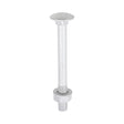 This is an image of Timco - Carriage Bolts Hex Nuts & Form A Washers - Dome - Exterior - Silver M10 x 100mm - (10 PCS TIMbag) 10100CBI