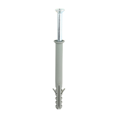 This is an image of Timco - Nylon Frame Fixing - PZ - Zinc 10.0 x 100mm - (100 PCS Box) 10100NFF
