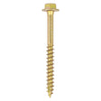 This is an image of Timco - Advanced Coach Screws - Hex Flange - Yellow 10.0 x 100mm - (50 PCS Box) 10100SCSY