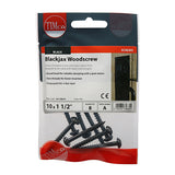 This is an image of Timco - Blackjax Screws - PZ - Round - Black 10 x 1 1/2" - (8 PCS TIMpac) 10112BJCP