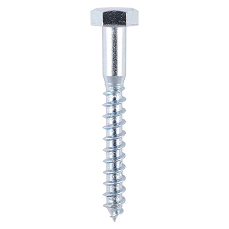 This is an image of Timco - Coach Screws - Hex - Zinc 10.0 x 120mm - (24 PCS TIMbag) 10120CSCB