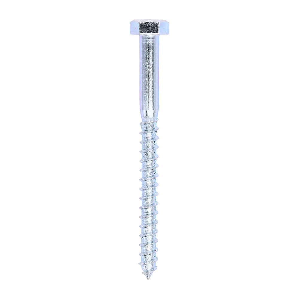 This is an image of Timco - Coach Screws - Hex - Zinc 10.0 x 120mm - (50 PCS Box) 10120CSC