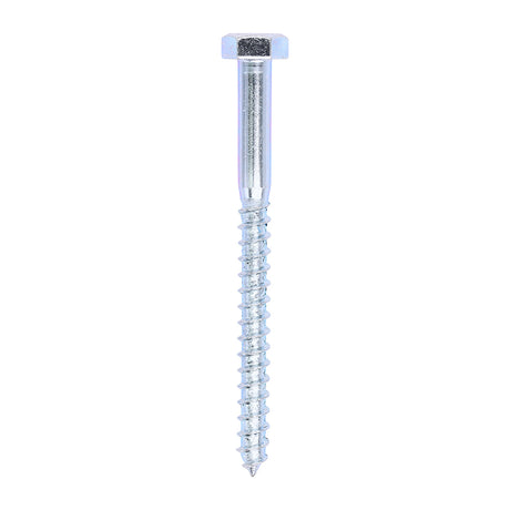 This is an image of Timco - Coach Screws - Hex - Zinc 10.0 x 120mm - (50 PCS Box) 10120CSC