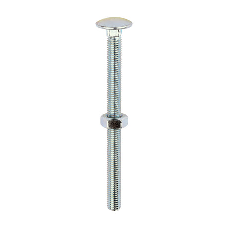 This is an image of Timco - Carriage Bolts & Hex Nuts - Zinc M10 x 130mm - (25 PCS Box) 10130CB