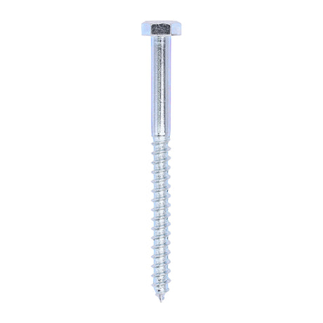 This is an image of Timco - Coach Screws - Hex - Zinc 10.0 x 130mm - (50 PCS Box) 10130CSC