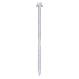 This is an image of Timco - Heavy Duty Timber Screws - Hex - Exterior - Silver 10 x 130mm - (10 PCS TIMbag) 10130INI