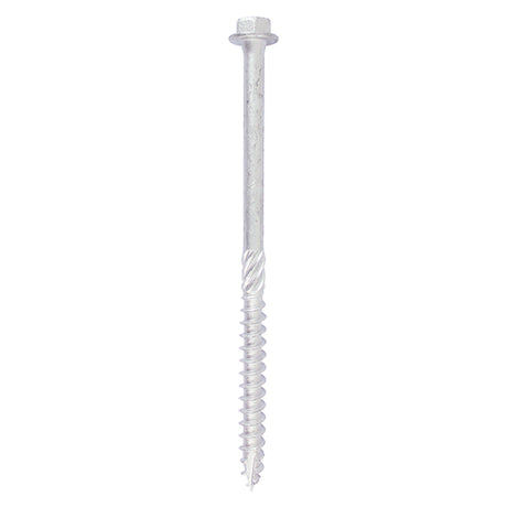 This is an image of Timco - Heavy Duty Timber Screws - Hex - Exterior - Silver 10 x 130mm - (10 PCS TIMbag) 10130INI