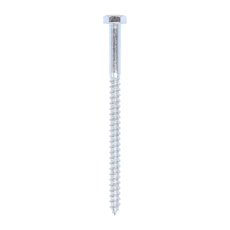This is an image of Timco - Coach Screws - Hex - Zinc 10.0 x 160mm - (25 PCS Box) 10160CSC